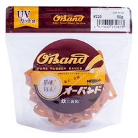 【輪ゴム】 共和 オーバンド透明袋 50g GJA-N-017 #220 アメ 1セット（3袋）