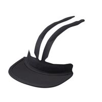 オージーケーカブト キャンバスバイザー ブラック 20601201 1セット(3個)（直送品）