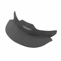 オージーケーカブト バイザー BC ブラック 20653087 1セット(4個)（直送品）