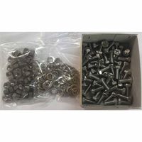 中谷金属工業 (+)六角 SW.NT付 6×15 ステンレス (10個入) 25321615 1セット(3袋)（直送品）