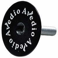 AVEDIO 軽量アルミトップキャップ 一体型 ロゴ入 ブラック 30470629 1セット(3個)（直送品）