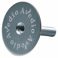 AVEDIO 軽量アルミトップキャップ 一体型 ロゴ入 シルバー 30470630 1セット(3個)（直送品）