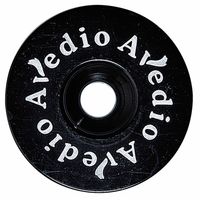 AVEDIO 軽量アルミトップキャップ セパレート ロゴ入 ブラック 30470642 1セット(3個)（直送品）