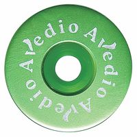 AVEDIO 軽量アルミトップキャップ セパレート ロゴ入 グリーン 30470649 1セット(3個)（直送品）