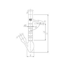 旭製作所 セミ・ミクロ ヴィグリュー管付分留器 2742