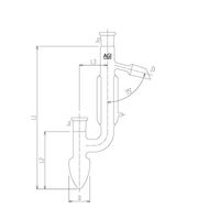 旭製作所 セミ・ミクロ 真空保温管付分留器 20mL 2740-20-1M 1個 65-1838-75（直送品）