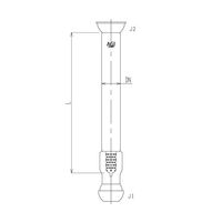 旭製作所 バスケット付充填塔 500mm 3512-30-500-J 1個 65-1839-11（直送品）
