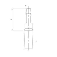 旭製作所 排気管直管 オス 19/22 45mm 2400-3M 1個 65-1837-96（直送品）