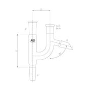 旭製作所 クライゼン形連結管 19/22 2560-3M 1個 65-1838-35（直送品）