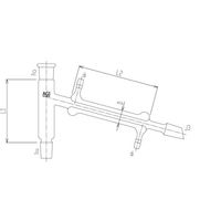 旭製作所 セミ・ミクロ 冷却器付ト字形連結管 19/22 2744-3M-100 1個 65-1838-41（直送品）