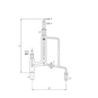 旭製作所 手動還流器 ガラスコック 29/42 19/38 3534-5L3L 1個 65-1839-21（直送品）
