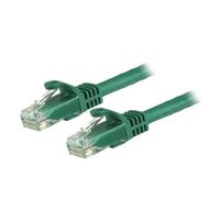 StarTech.com カテゴリ6 LANケーブル 15m グリーン ツメ折れ防止RJ45コネクタ N6PATC15MGN 1個（直送品）