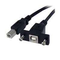 StarTech.com パネルマウント型ケーブル USBPNLBFBM