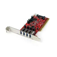 StarTech.com USB 3.0 4ポート増設PCIカード SATA電源コネクタ搭載 PCIUSB3S4 1個 65-1894-74（直送品）