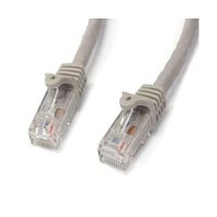 カテゴリ6 LANケーブル(Cat6)RJ45モールドコネクタ(ツメ折れ防止カバー付き)50cm グレー N6PATC50CMGR 1個（直送品）