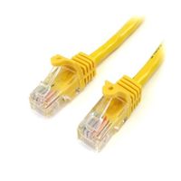 カテゴリ5e LANケーブル(Cat5e)RJ45コネクタ(ツメ折れ防止カバー付き)1m イエロー 45PAT1MYL 1個（直送品）