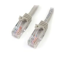カテゴリ5e LANケーブル(Cat5e)RJ45コネクタ(ツメ折れ防止カバー付き)5m グレー 45PAT5MGR 1個（直送品）