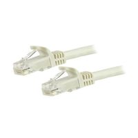 カテゴリ6 LANケーブル(Cat6)RJ45モールドコネクタ(ツメ折れ防止カバー付き)7m ホワイト N6PATC7MWH 1個（直送品）