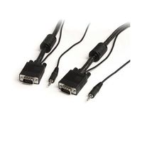StarTech.com 高解像度VGAケーブル 7.6m 3.5mmステレオミニプラグ付き MXTHQMM25A 1個（直送品）