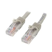 カテゴリ5e LANケーブル(Cat5e)RJ45コネクタ(ツメ折れ防止カバー付き)10m グレー 45PAT10MGR 1個（直送品）