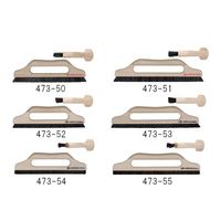 広島 太グリップ撫ブラシ 馬毛 二行 (長さ9寸) 473-52 1本 61-9678-41（直送品）