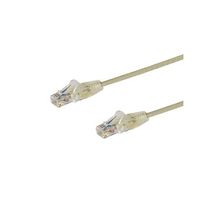 カテゴリ6 LANケーブル 1.5m 極細タイプ ツメ折れ防止RJ45コネクタ グレー N6PAT150CMGRS 1個（直送品）