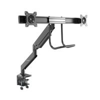StarTech.com デュアルモニターアーム クランプ/グロメット固定方式 ARMSLMBARDUO 1個 65-1911-69（直送品）