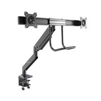 デュアルモニターアーム 2x USB 3.0ポート搭載 クランプ/グロメット固定方式 ARMSLIMDUAL2USB3 1個（直送品）
