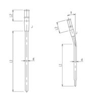 旭製作所 反応容器用温度計保護管 1000mL 3380-1000-0M-C-9 1個 65-2345-43（直送品）