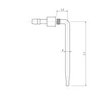 旭製作所 導入管 ウォーターコネクター仕様 Φ8 3374-8-W 1個 65-2346-10（直送品）