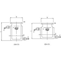 旭製作所 平底二重管式セパラ反応容器 ホース口タイプ Oリング溝付き 3028-2/100B-H-G 1個 62-2098-82（直送品）