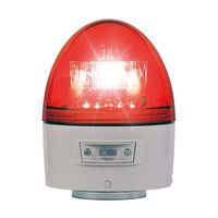日惠製作所 電池式回転灯 Φ118 ニコカプセル高輝度(赤) ブザー付 無線受信機能付 VK11B-003BR/RD 1個 65-9625-53（直送品）