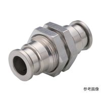 日本ピスコ 耐腐蝕用SUS316ワンタッチ継手 チューブフィッティングSUS316 隔壁ユニオン SSPM6 1個 67-2266-94（直送品）