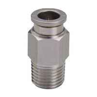 日本ピスコ 耐腐蝕用SUS316ワンタッチ継手 チューブフィッティングSUS316 ストレート SSPC8-02 1個 67-2267-07（直送品）