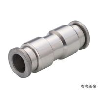 日本ピスコ 耐腐蝕用ワンタッチ継手 チューブフィッティングSUS316 ユニオンストレート φ6用 SSPU6 1個 67-2267-14（直送品）