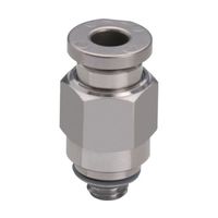 日本ピスコ 耐腐蝕用SUS316ワンタッチ継手 チューブフィッティングSUS316 ストレート SSPC4-M5 1個 67-2267-33（直送品）