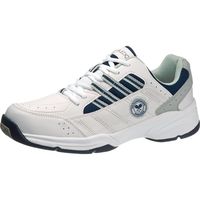 アサヒシューズ ウィンブルドン 4E幅広シューズ ホワイト/ネイビー 23.0cm W/B 052 1足 67-2479-24（直送品）