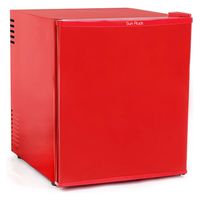 SunRuck ミニ冷蔵庫 48L ペルチェ式 無音 3段階温度調節 仕切り棚の調節可 RD SR-R4805RD 1台（直送品）