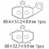 丸中洋行 A61ー022KN ブレーキパッド KAWASAKI 1セット(4個)（直送品）