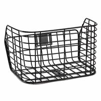 センタン工業 フロントバスケット WBー73 BL マウンテン用 ブラックキャリア付 ブラック WB-73BL 1個（直送品）