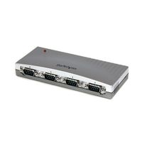 4ポート USBーRS232C変換ハブ USBーシリアル DーSub 9ピン(x 4)コンバータ/ 変換アダプタ ICUSB2324 1個（直送品）