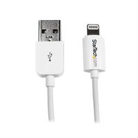 Lightning ー USBケーブル 1m ホワイト Apple MFi認証 iPhone/ iPod/ iPad対応 USBLT1MW（直送品）