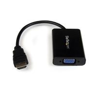 StarTech.com HDMI ー VGA変換ディスプレイアダプタ オーディオ対応 1920x1080 HD2VGAA2 1個（直送品）