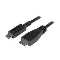 USBーC ー USB 3.0 MicroーB 変換ケーブル 1m 3.1(10Gbps)対応 USB31CUB1M 1個（直送品）