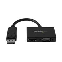 DisplayPort ー HDMI/VGA変換アダプタ ツーインワン(2 in 1)トラベルAVアダプタ DP2HDVGA 1個（直送品）