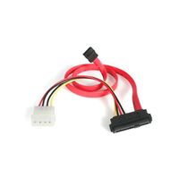 StarTech.com 46cm SAS 29ピン ーSATA変換ケーブル ペリフェラル電源付き SAS729PW18 1個（直送品）