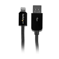 Lightning ー USB ケーブル 3m ブラック Apple MFi認証 iPhone/ iPad対応 USBLT3MB 1個（直送品）