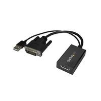 DVI ー DisplayPort 変換ディスプレイアダプタ USBバスパワー対応 1920x1200 DVI2DP2 1個（直送品）