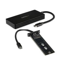 USB TypeーC接続M.2 SATA SSDケース 本体一体型ケーブル 3.1 (10Gbps)準拠 SM21BMU31CI3 1個（直送品）