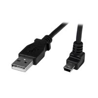 StarTech.com USBケーブル/1m/TypeーA ー Mini B (L型上向き)/オス オス USBAMB1MU 1個（直送品）